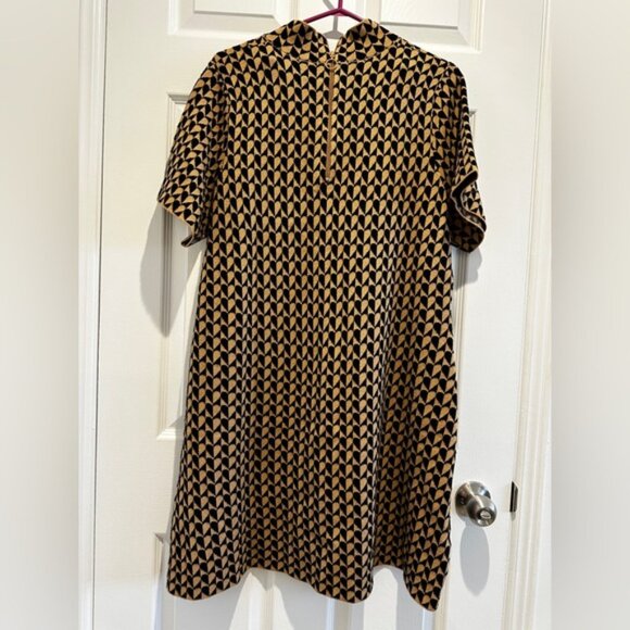 NWT Anthropologie 1X Plus Size The Nina Short-Sleeve Mock-Neck Mod Mini‎ Dress - Picture 12 of 12